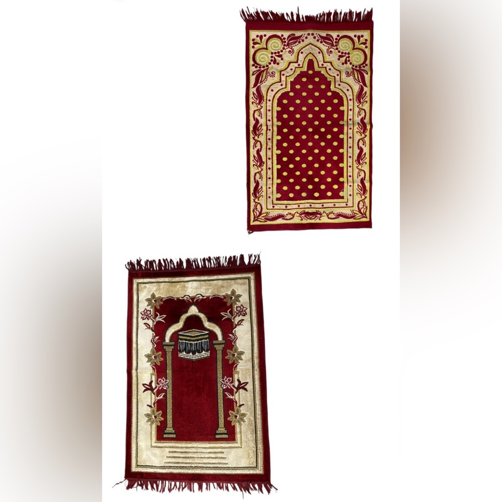 Bundle Luxury Velvet Muslim Prayer Rugs. Prayer rugs made in turkey